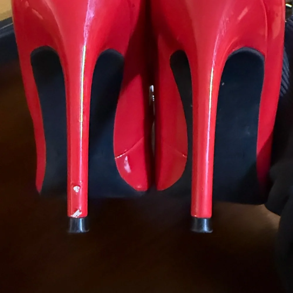 Women’s Nine West Red Pumps 8 1/2 - Picture 6 of 6